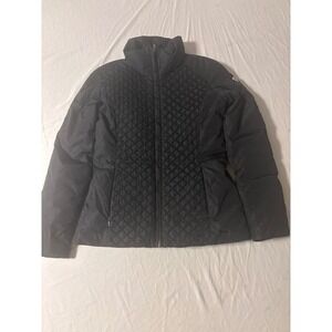 Post Card Puffer Jacket Womens Black Excellent Quilted Luxury Sportswear Italy